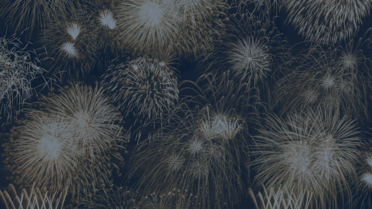 FireworksChristmas brunch explodes in colorful patterns across the dark sky, capturing a festive atmosphere.